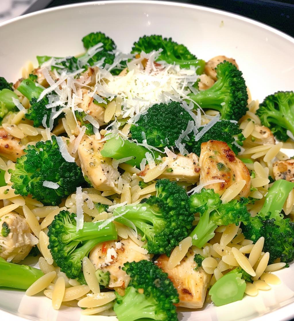 Chicken Broccoli Orzo