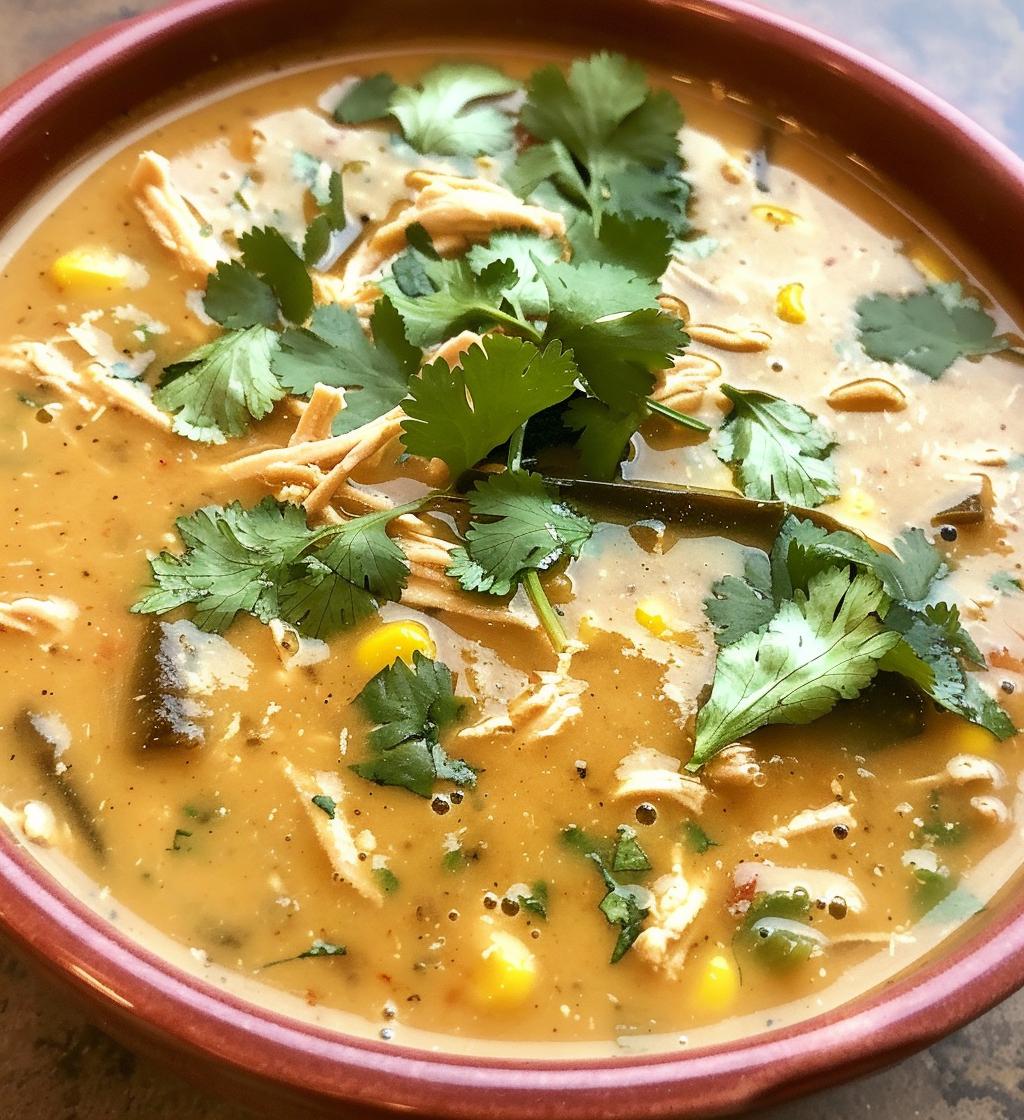Chicken Poblano Soup