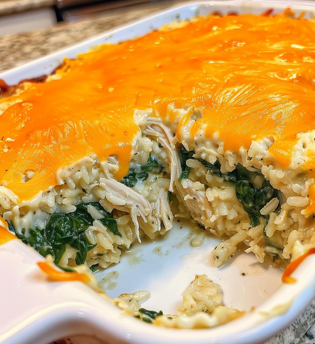 Chicken Spinach Casserole