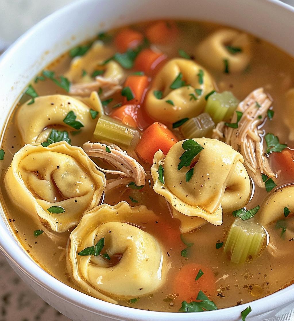 Chicken Tortellini Soup