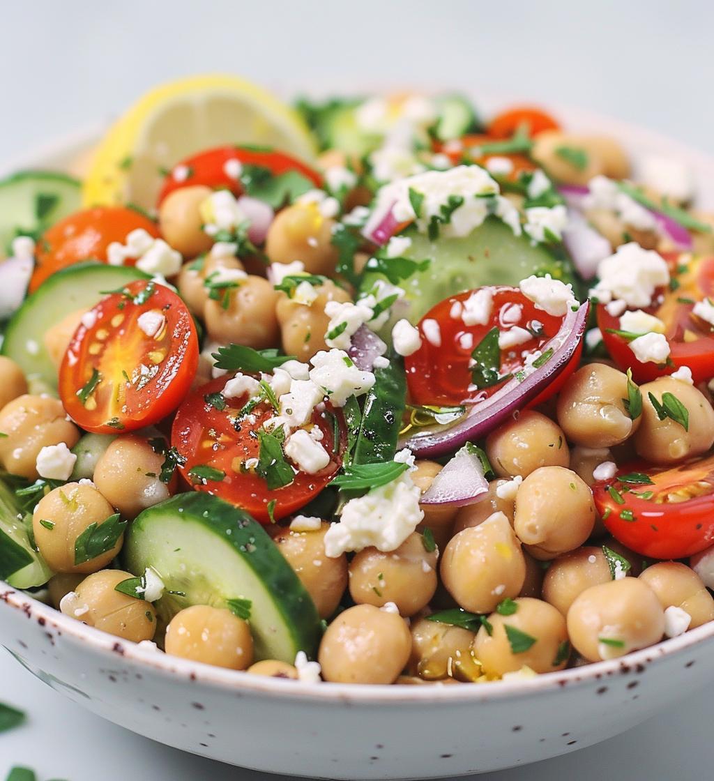 Chickpea Feta Salad