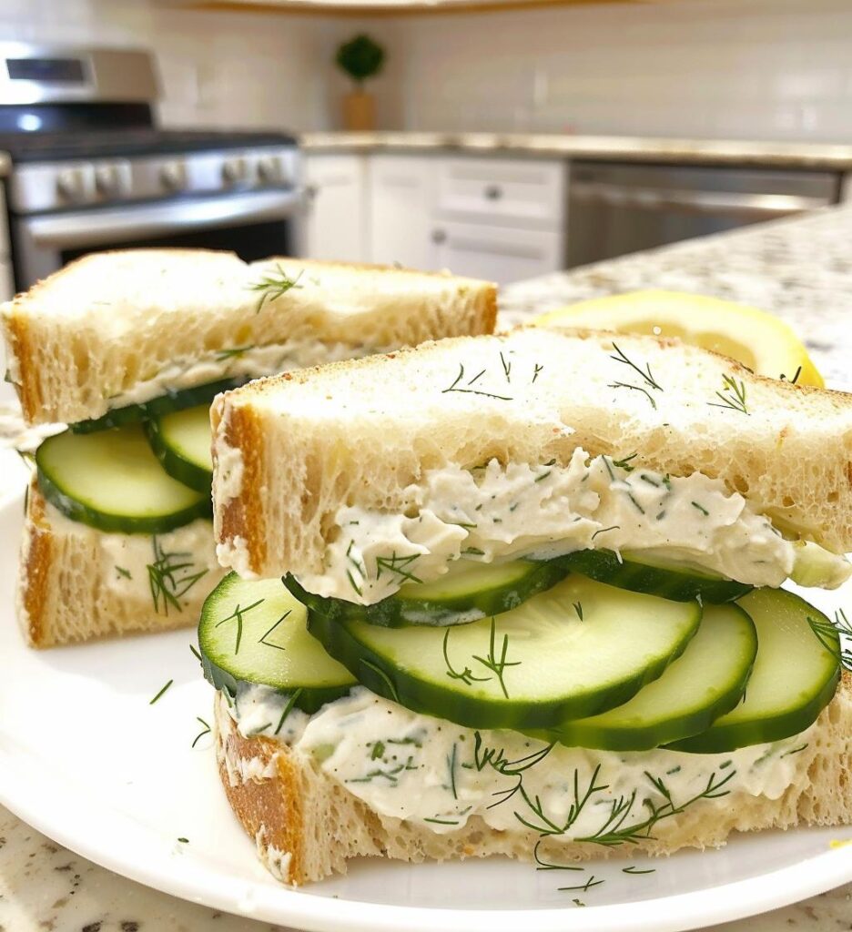 Cucumber Salad Sandwich