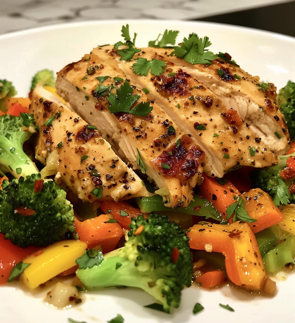 Garlic Butter Chicken Veggies