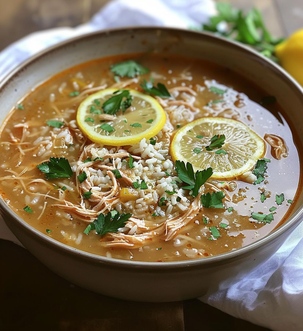 Greek Lemon Chicken Soup