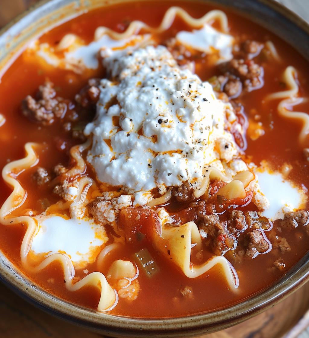 Lasagna Soup