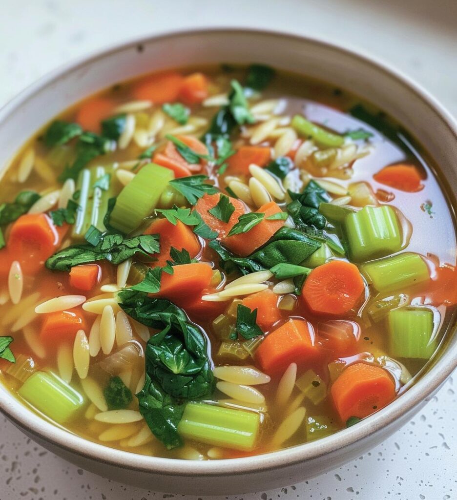 Mediterranean Orzo Soup