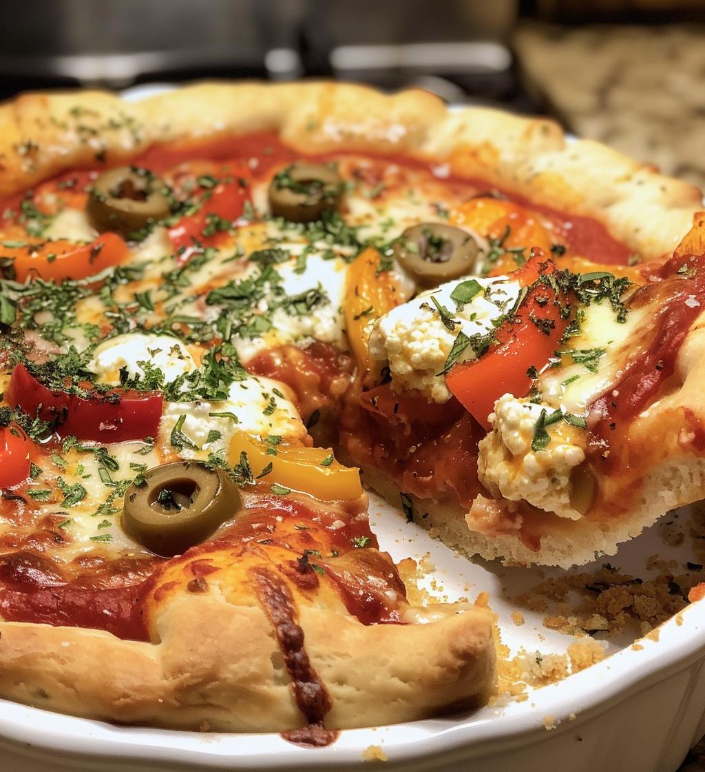 Pizza Cottage Cheese Bake