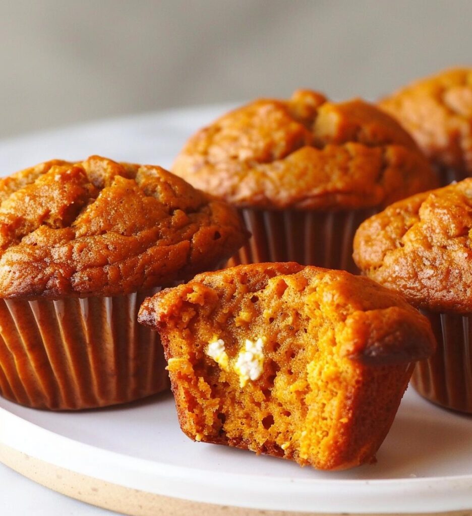 Pumpkin Cottage Cheese Muffins
