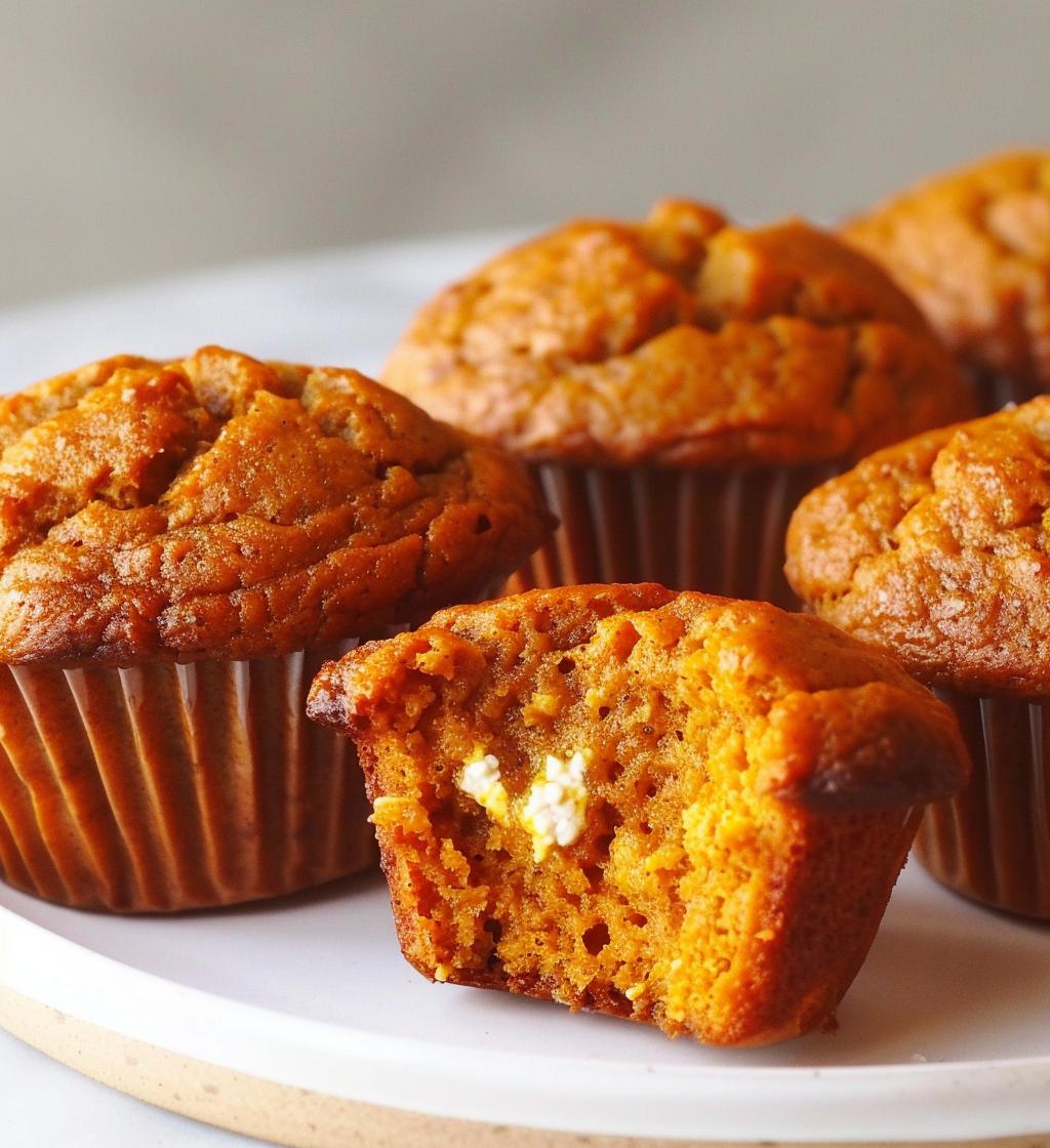 Pumpkin Cottage Cheese Muffins