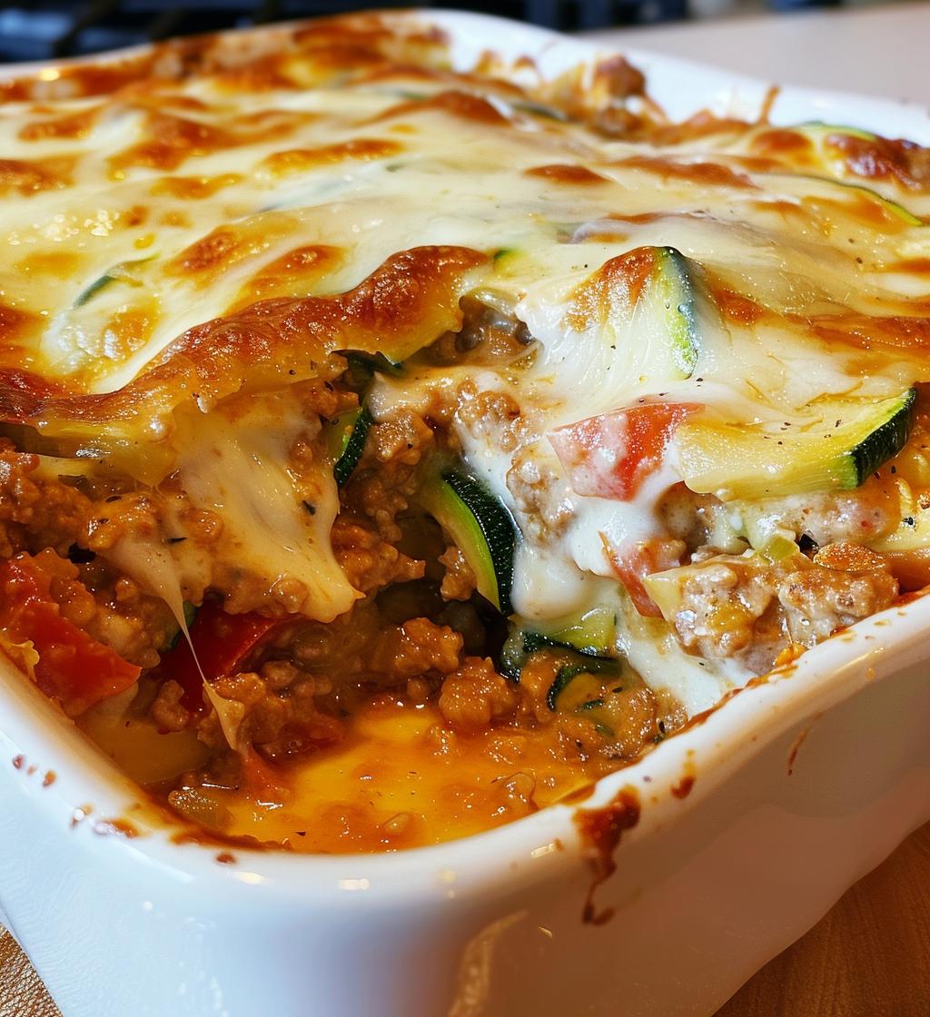 Turkey Zucchini Casserole