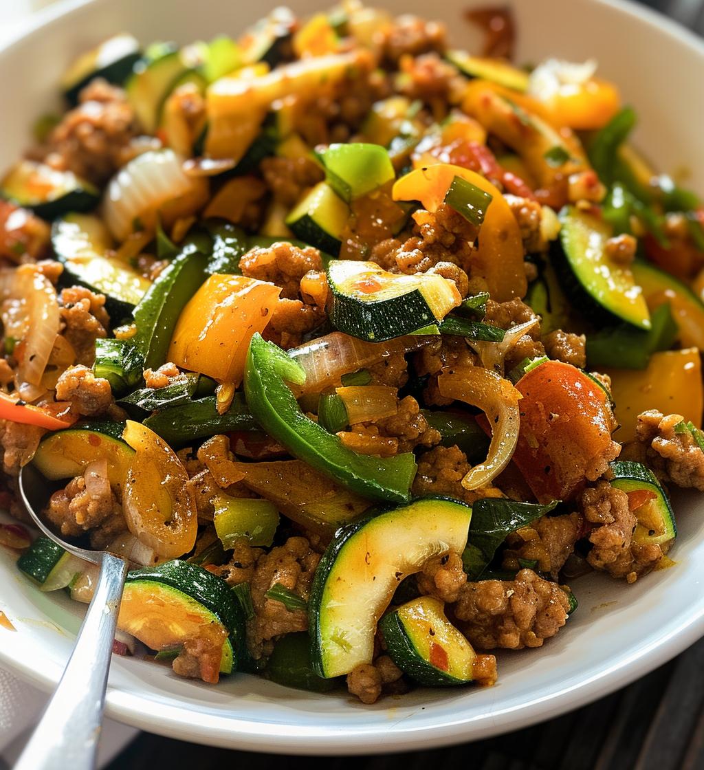 Turkey Zucchini Skillet