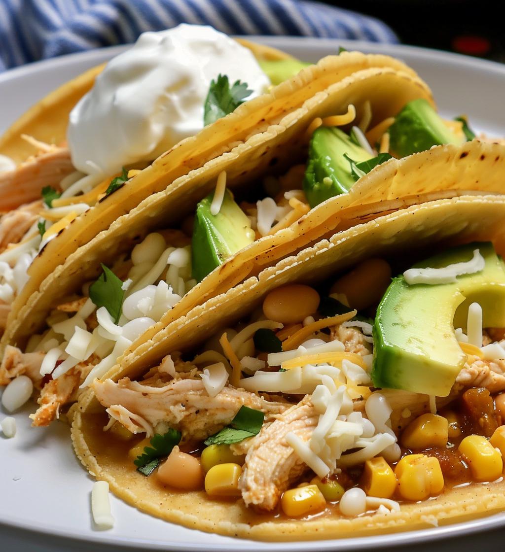 White Chicken Chili Tacos