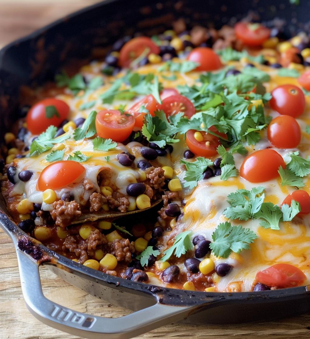 Beef Enchilada Skillet