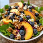 Blueberry Peach Feta Salad