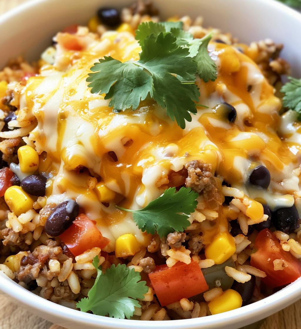 Cheesy Taco Rice