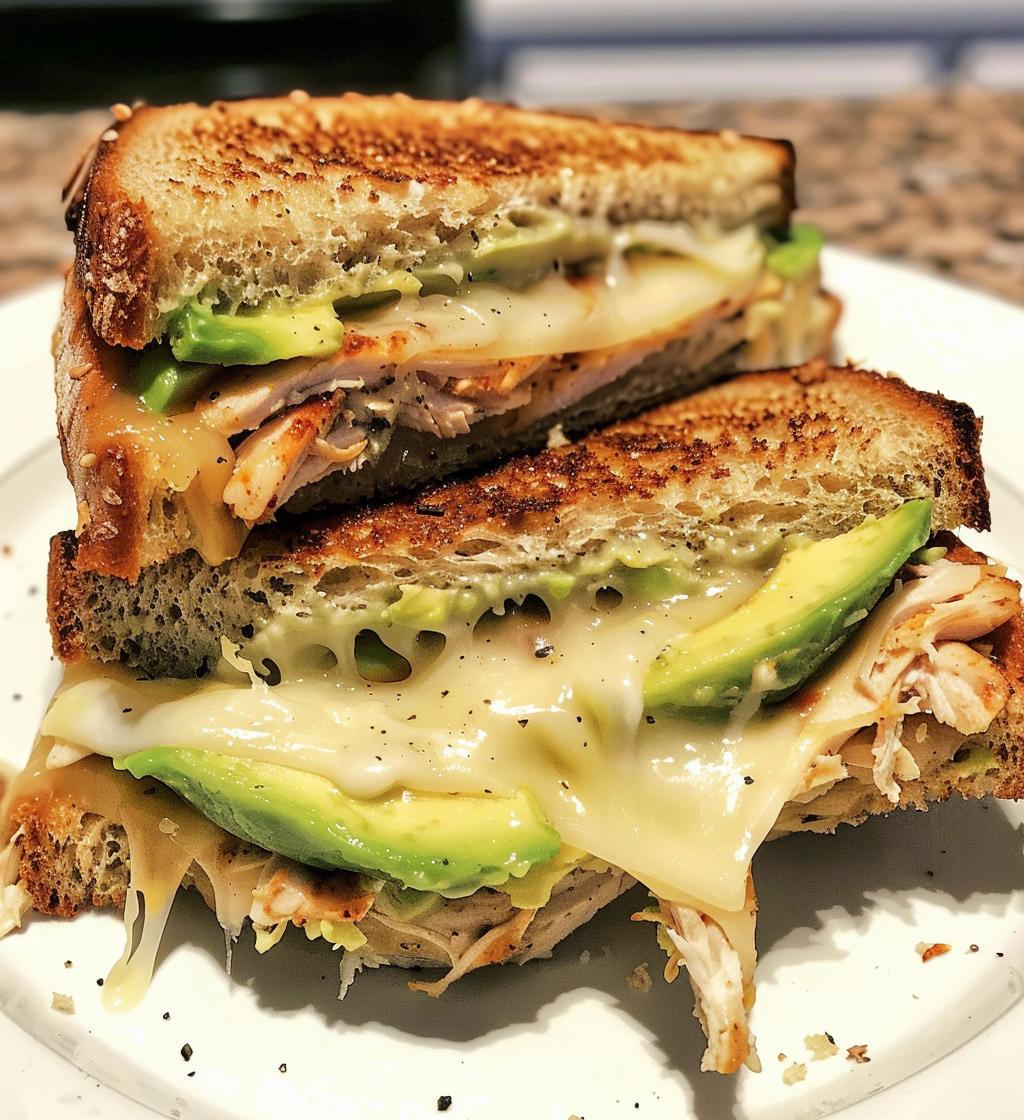 Chicken Avocado Melt Sandwich
