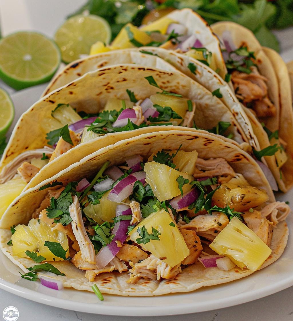 Chicken Pineapple Tacos