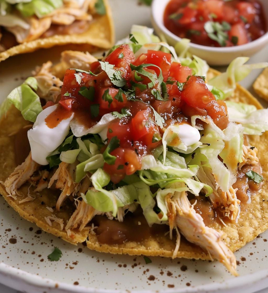 Chicken Tostadas