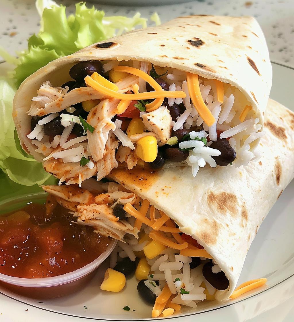 Chipotle Ranch Chicken Burrito