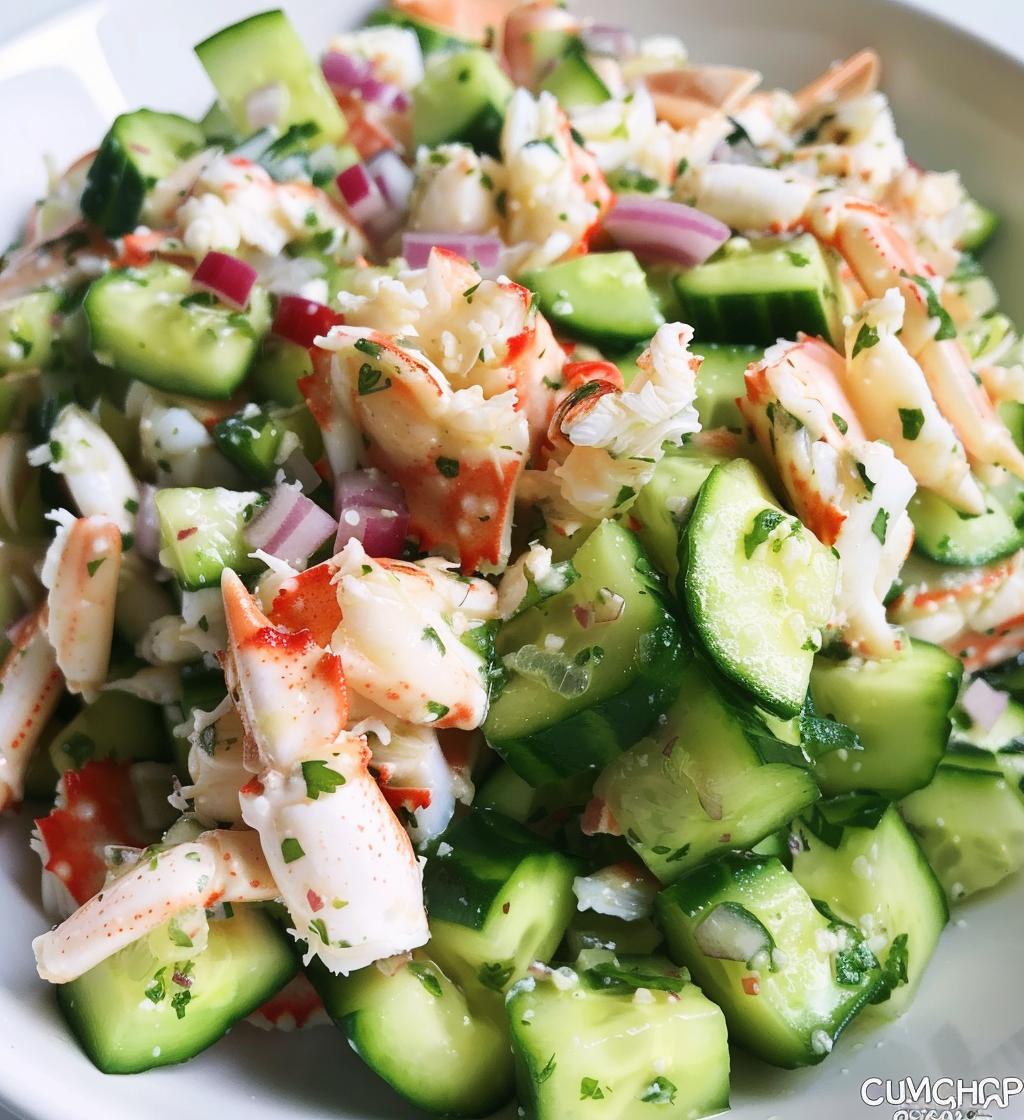 Cucumber Crab Salad