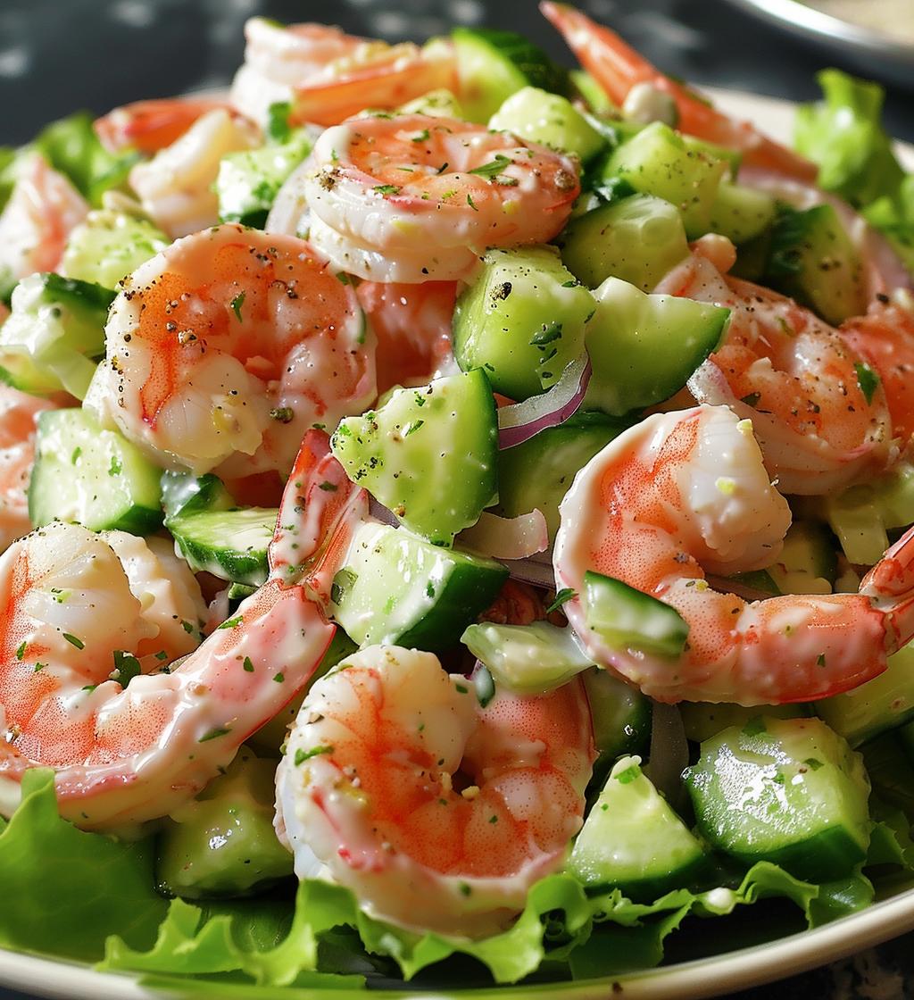 Cucumber Shrimp Salad