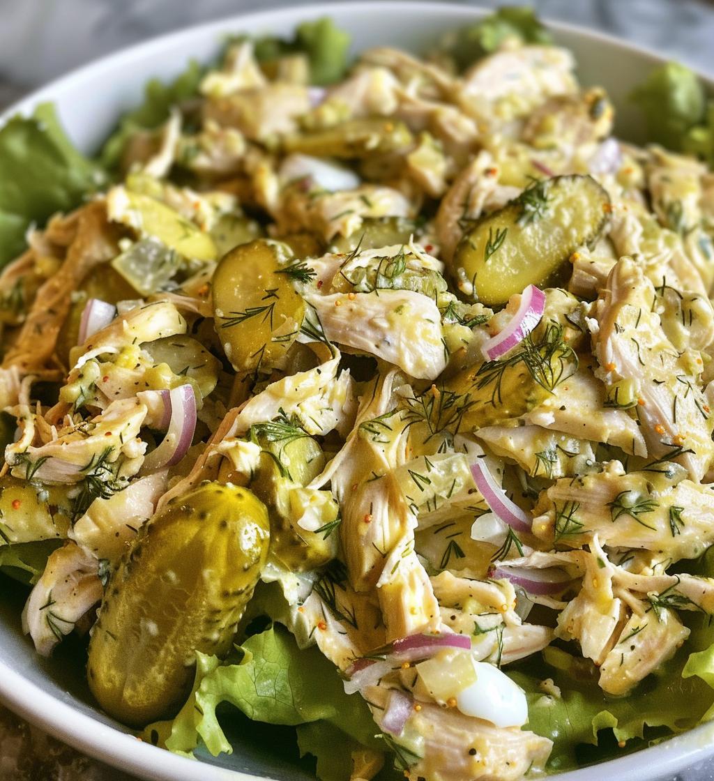 Dill Pickle Chicken Salad