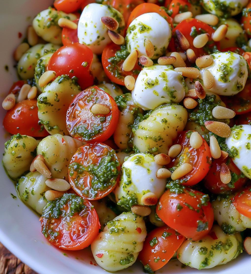 Gnocchi Pesto Salad