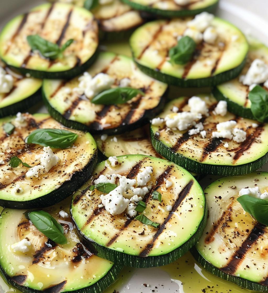 Grilled Zucchini Goat Cheese