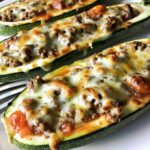 Ground Beef Zucchini Boats