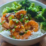 Honey Garlic Shrimp Bowls