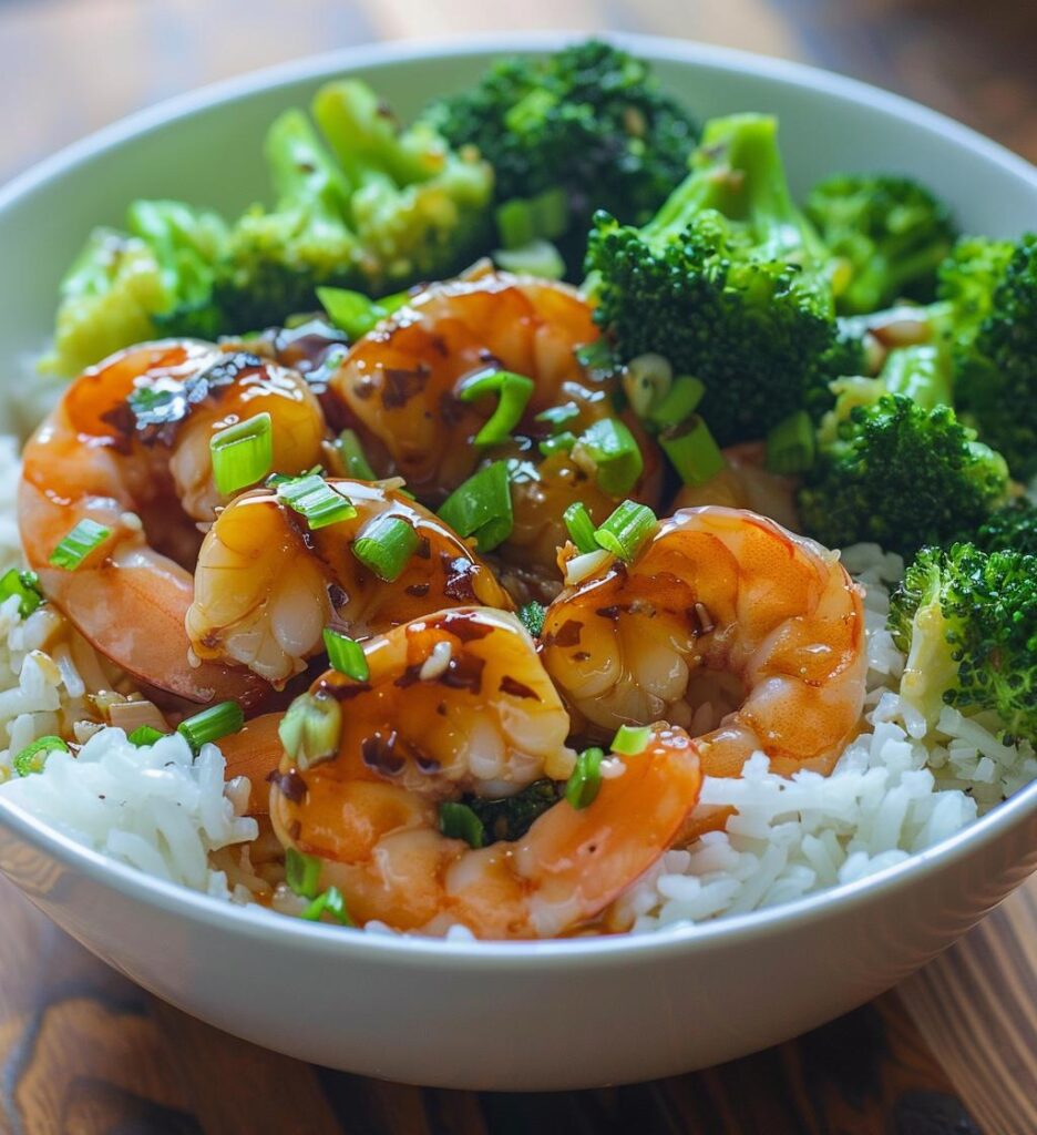 Honey Garlic Shrimp Bowls