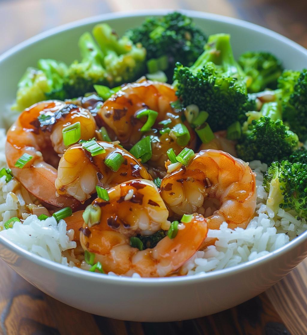 Honey Garlic Shrimp Bowls