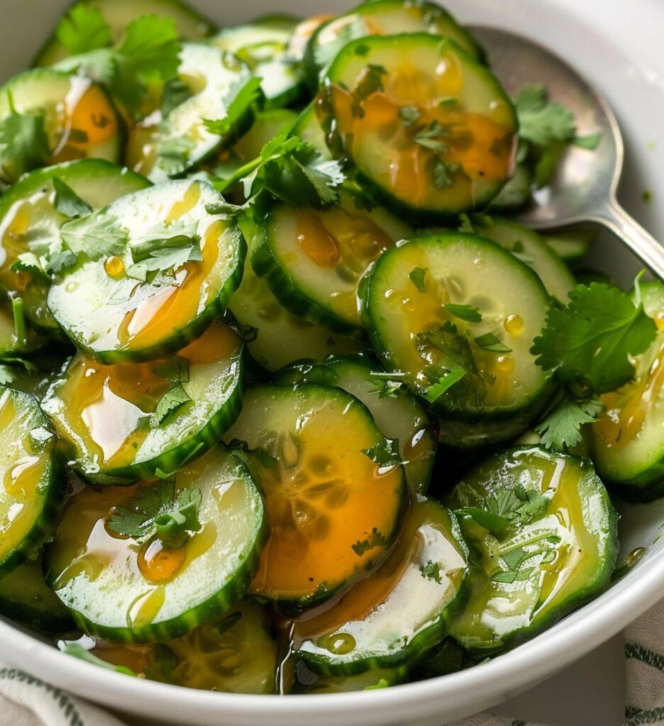 Honey Lime Cucumber Salad