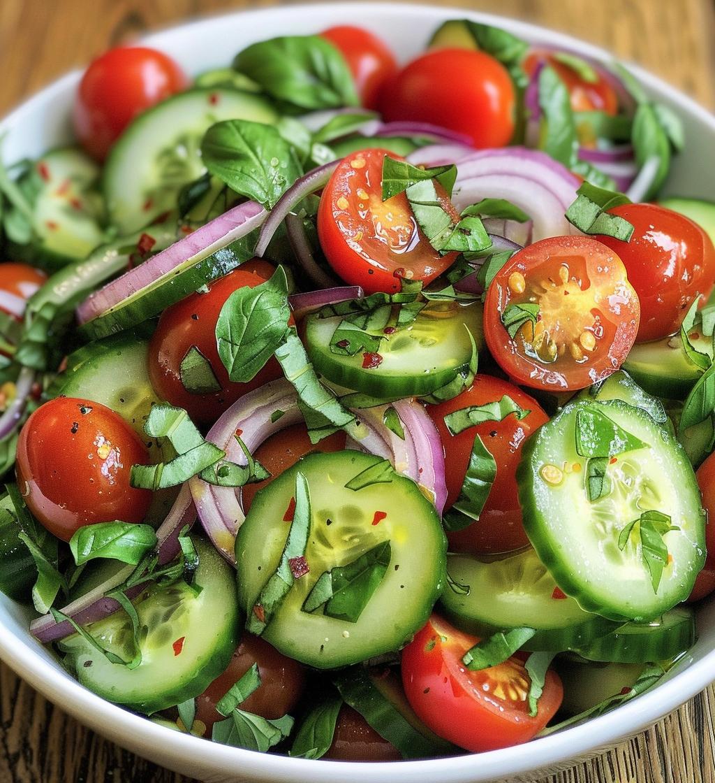 Italian Cucumber Salad