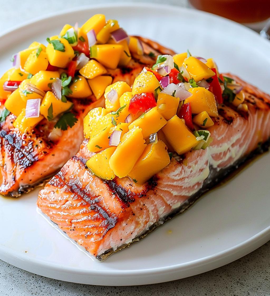 Mango Salsa Salmon