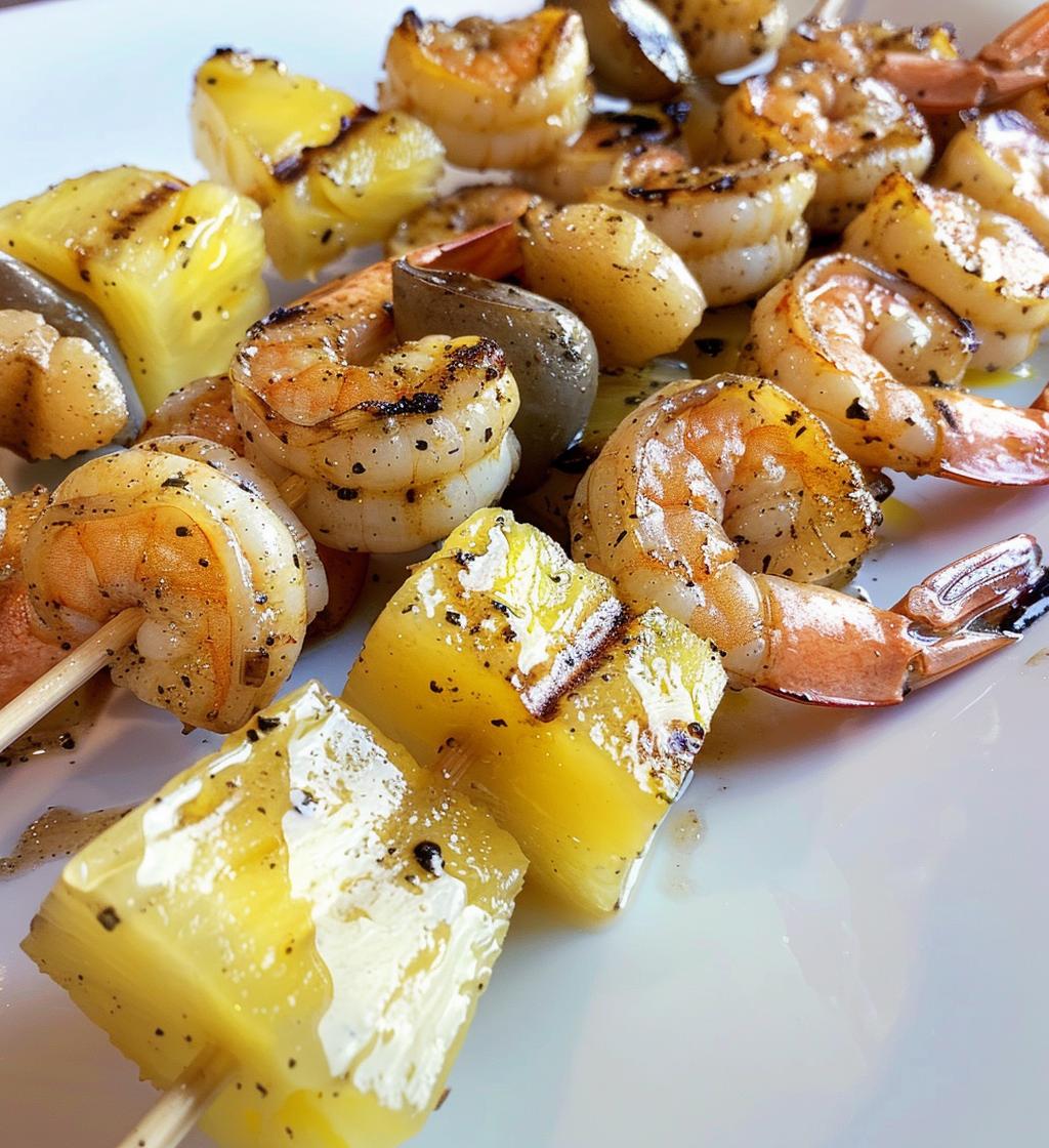 Pineapple Shrimp Skewers