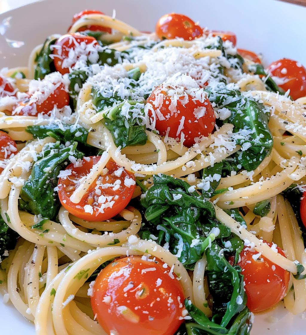 Spinach Tomato Pasta