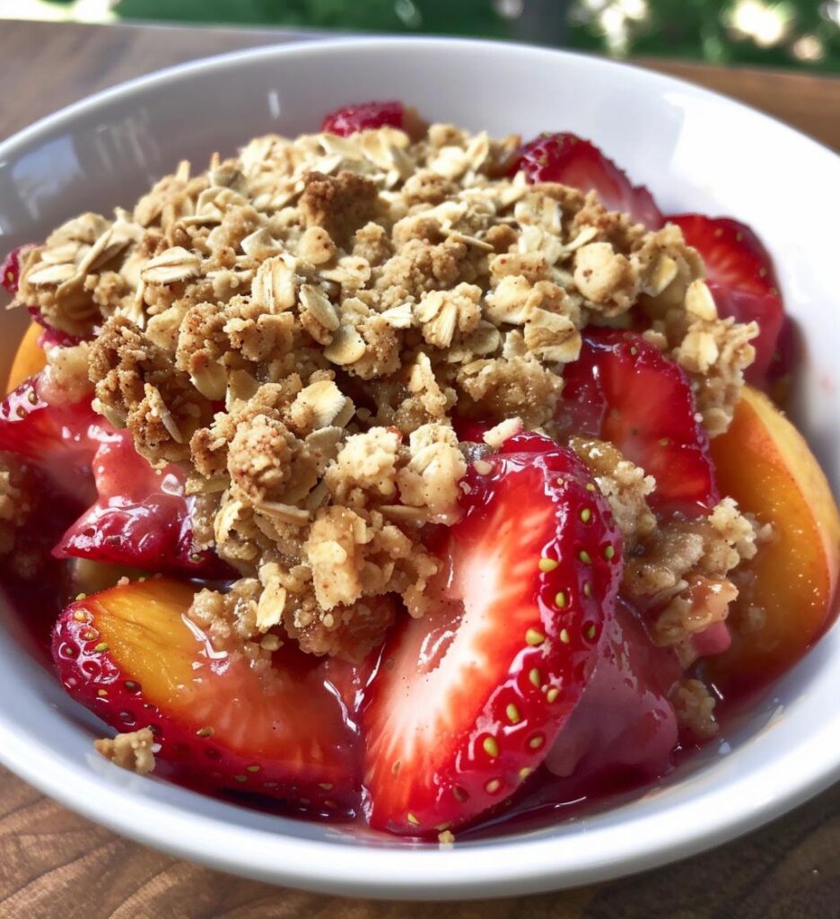 Strawberry Peach Crisp