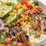 Street Corn Chicken Rice Bowl