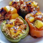 Teriyaki Pineapple Chicken Stuffed Peppers