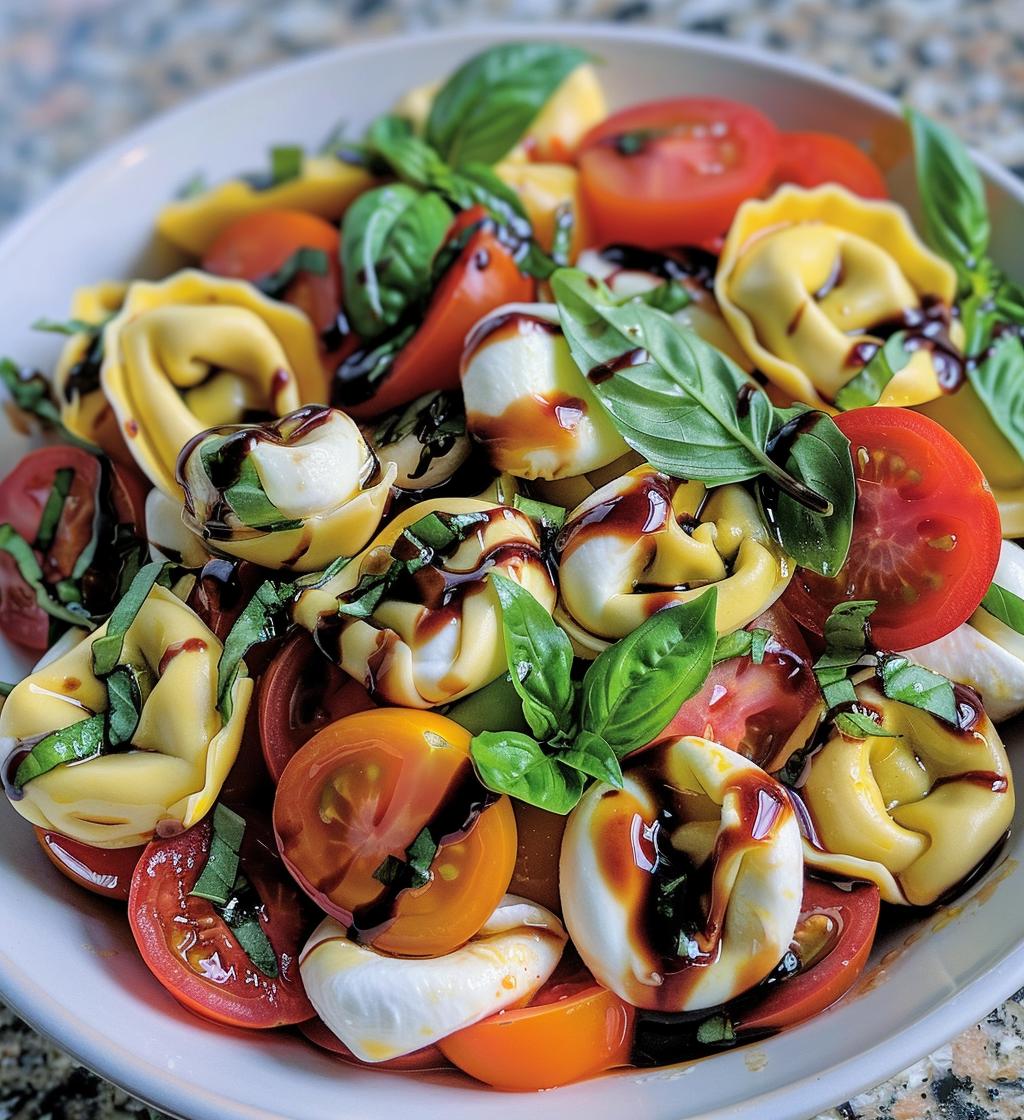 Tortellini Caprese Salad