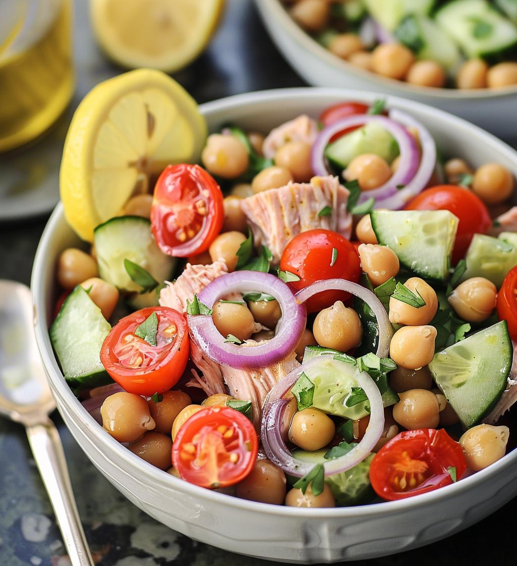 Tuna Chickpea Salad